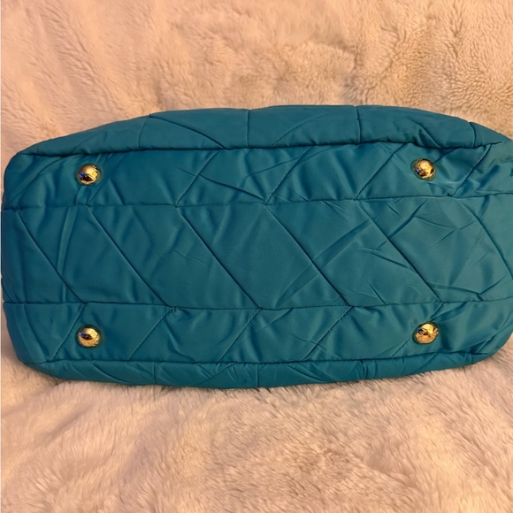 PRADA TURQUOISE QUILTED WITH COA DUSTBAG - Picture 7 of 16